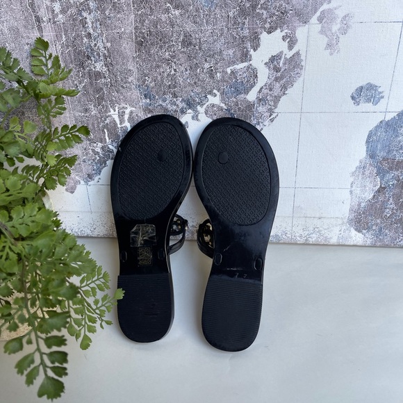 TORY BURCH🍂🍁black jelly sandals SIZE 7 womens - Picture 8 of 8
